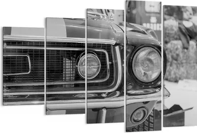 Produktbild von Bild auf Leinwand - Leinwandbild - 5 Teile - Ford Mustang Mach - 150x100cm - Wand Bild - Wanddeko - Wandbilder - Leinwanddruck - Bilder - Wanddekoration - Leinwand bilder - Wandbild - EG150x100-4619