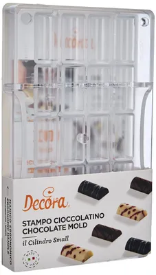Produktbild von Decora 0050115 SCHOKOLADENFORM KLEINE Zylinder 33 X 16 X 20 h MM 200X120X22MM, P
