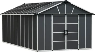Image de Abri de jardin 11x21.3 pieds gris anthracite - Palram - 705685 - yukon