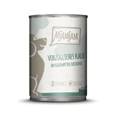 Produktbild von MjAMjAM – Vorzügliches Kalb an gedämpfter Zucchini  400 g