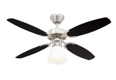 Produktbild von Westinghouse Deckenventilator Capitol Stahl 105 cm mit Beleuchtung und Zugschaltern