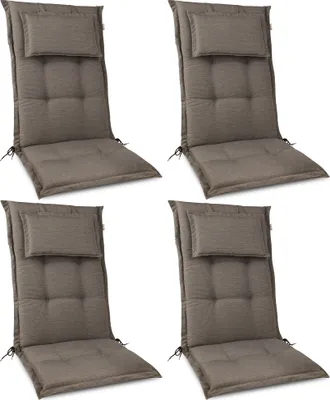 Obrázek produktu pro Beautissu Sada 4 vysokých opěradel židlí HighLux HL 120x50x7 cm