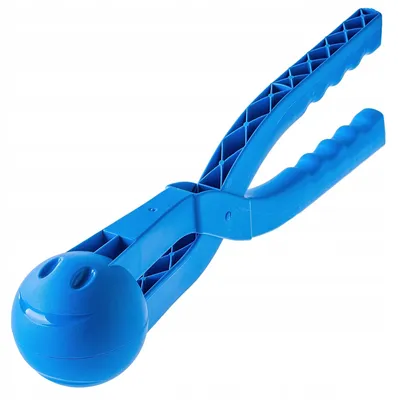 Produktbild von Schneeballzange - Schneeballformer für einzelne Schneebälle - Robuster Kunststoff - Winterspielzeug - Blau