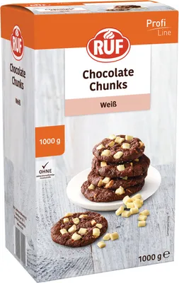 Produktbild von RUF Chocolate Chunks weiß (1 kg)