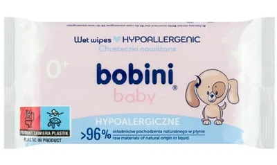 Obrázek produktu pro Bobini, Vlhčené ubrousky, 60 kusů