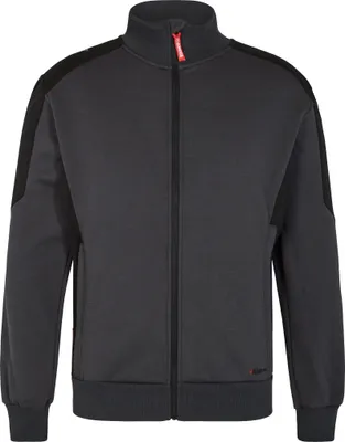 Produktbild von F. Engel Galaxy Sweatcardigan mit Kragen, Anthrazitgrau/Schwarz, Gr. 4XL