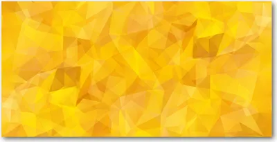 Produktbild von Tulup Glas-Bild -140x70- Wandkunst Dekorative Wand für Küche & Wohnzimmer - Kunst: modern & klassisch - Abstrakte Dreiecke - Gelb