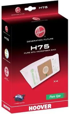 A product box for Hoover H75 vacuum cleaner bags.