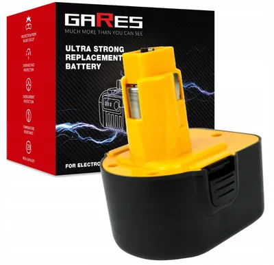 Obrázek produktu pro GARES Akumulátor Baterie pro Dewalt DC743KA DE9075 2832K 2852B | 12 V  | Zesílená série High-Performance | Vysoký výkon |