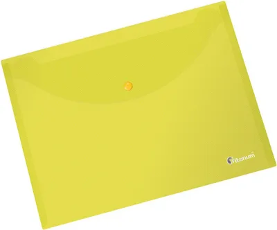 Produktbild von Umschlagmappe A4 Titanum transparent gelb