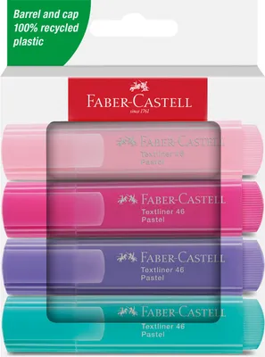 Immagine prodotto di FABER-CASTELL Textmarker TL 46 Pastell 4er Kartonetui