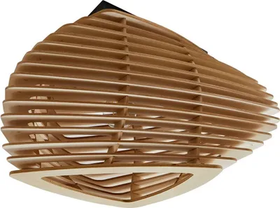 Immagine prodotto di Plafoniera Lindby Sanza, 50 cm, legno, curva