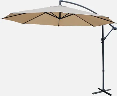 Produktbild von sweeek - Runder Ampelschirm Ø300cm - Beige