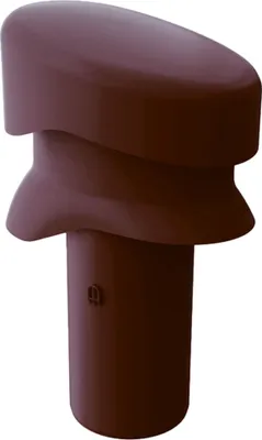 Produktbild von Venduct Be-/Entlüfterrohr kurz DN 110 dunkelbraun, mit Regenhaube : Dunkelbraun (Klöber Standardfarbe) Farbe: Dunkelbraun (Klöber Standardfarbe)