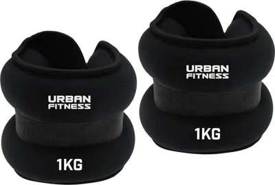 Obrázok produktu pre Urban Fitness závažia na členky a zápästia Neoprén 2 x 1 kg Fitness