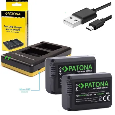 Obrázek produktu pro Sada Nabíječka Dual Nikon EN-EL14/14A+2x aku 1100 mAh