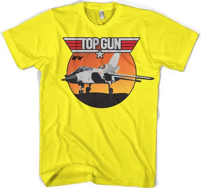Produktbild von Top Gun - Sunset Fighter T-Shirt - Medium - Yellow