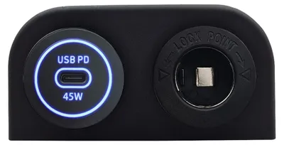 Produktbild von ProRide USB-C Autoladegerät 12–24V 45W, 1 Stück, 1 Port, Blau