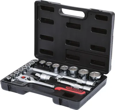 Zdjęcie produktu dla Zestaw kluczy nasadowych KS Tools 1/2", 20-częściowy