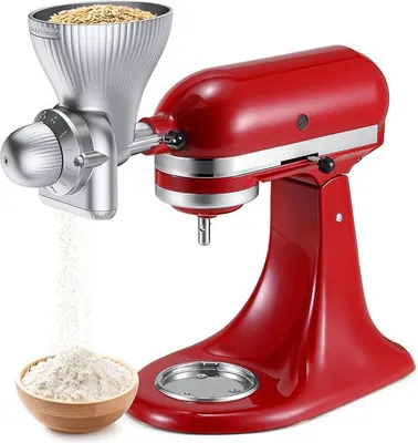 Produktbild von Getreidemühlen-Aufsatz für KA Standmixer mit 12 Mahlgraden Mehlmühle