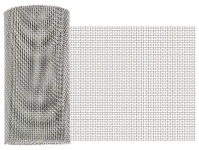 Obrázek produktu pro vidaXL Síťovina 20 x 500 cm, 8 ok, nerezová ocel 201, stříbrná