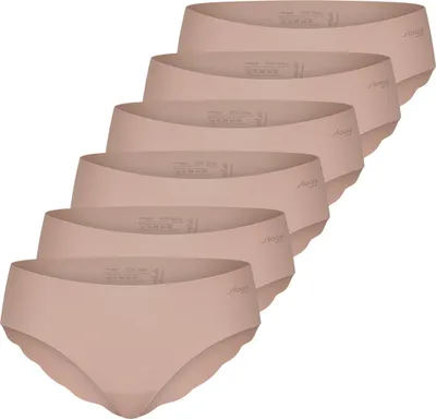 Produktbild von sloggi 6er Pack ZERO Microfibre 2.0 Hipster Kein Abzeichnen unter Kleidung für perfekten Look, Weiches Material für ganztägigen Komfort, Modischer Schnitt mit charakteristischer Bogenkante haut S