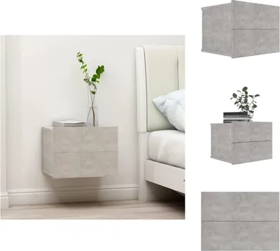 Zdjęcie produktu dla vidaXL Stolik nocny betonowy szary 40x30x30 cm materiał drewnopochodny - Stoliki nocne