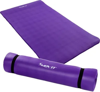 Zdjęcie produktu dla Mata gimnastyczna MOVIT 190 x 100 x 1,5 cm fioletowa