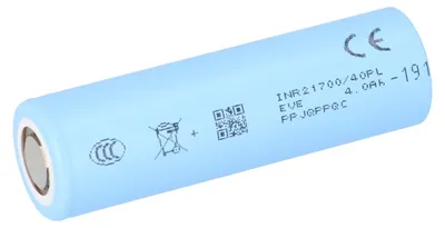 Produktbild von EVE INR21700-40PL Akku 4000mAh 70A Li-Ion 21700 Flat Top