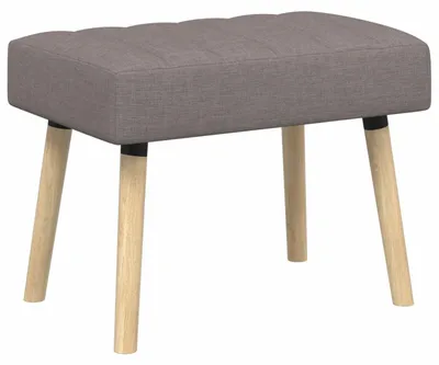Obrázek produktu pro vidaXL Lavička s prošívaným čalouněním, taupe, 60 x 40 x 45 cm, látka