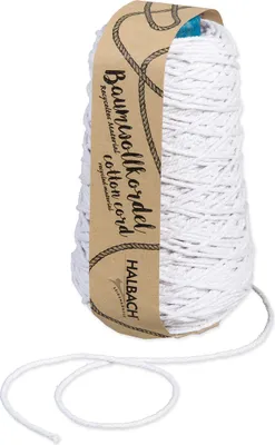Produktbild von XXL Baumwollkordel "2 mm", 150 m, 250 g Weiß
