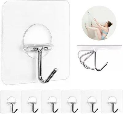 Produktbild von Wasserfeste Transparenthaken - 8er Pack