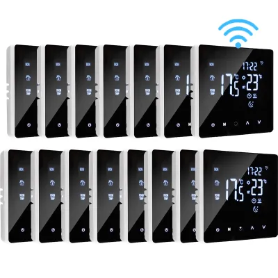 Produktbild von 15X Smart WiFi Thermostat 16A Elektroheizung Raumthermostat Fussbodenheizung LCD-Display Touchscreen programmierbar Innenthermometer App-Steuerung