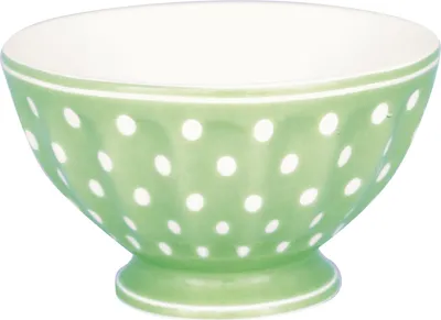 Obrázek produktu pro Greengate Dotty French Bowl střední světle zelená 10 cm