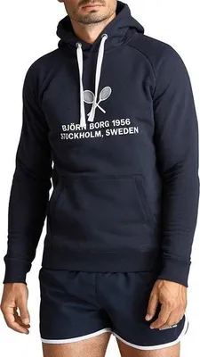 Produktbild von Björn Borg - Herren - Borg Sport Hoodie - Marine - Gr. S