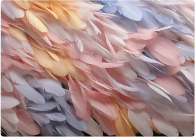Produktbild von Pastellfedern – Bodenschutzmatte – Rutschfest – Schutzmatte für Büro – Vinylmatte – Stuhlunterlage  – 100 x 100 cm