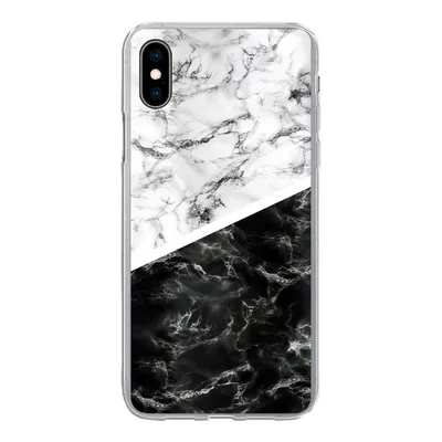Produktbild von MuchoWow® Handyhülle Schutzhülle Hülle für iPhone Xs Marmor - Chic - Collage Silikon Softcase Handy Hülle - Handytasche