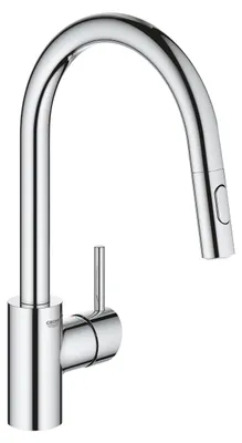 Image de GROHE Concetto Mitigeur monocommandé pour évier, saillie 223mm, haut, extractible, pivotant, Easy Docking, 31483002