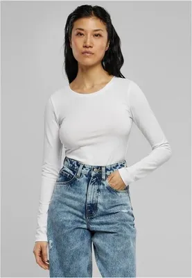 Obrázek produktu pro Dámské body Urban Classics Ladies Stretch Jersey Longsleeve Body white - 4XL