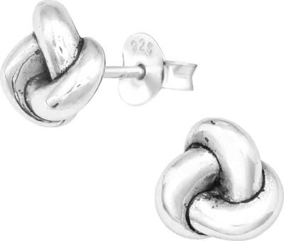 Produktbild von Knoten Ohrstecker 925 Sterling Silber