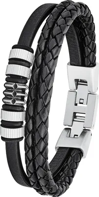 Produktbild von s.Oliver Armschmuck 2027438 Leder/Edelstahl