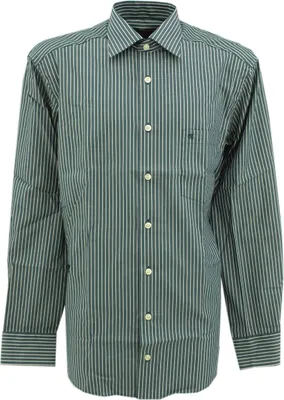 Produktbild von 30069 Casa Moda, , Herren langarm Hemd, Popeline, petrol weiß gestreift, 40