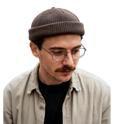 Zdjęcie produktu dla Docker, męska koszula jeansowa z bawełny, regulowane mankiety, kolor brązowy