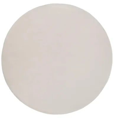Produktbild von BELIANI Teppich Hellbeige Kunstfell  ø 160 cm Rund Hochflor Modernes Design für Wohnzimmer Schlafzimmer Hochflorteppich