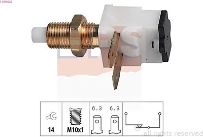Produktbild von EPS Bremslichtschalter 1.810.020 für CITROËN C15 (VD-) mechanisch