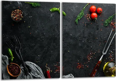 Produktbild von Glasschutzplatte für den Herd 2x40x52 Schiefer