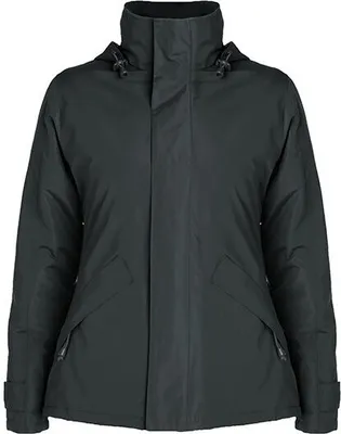 Produktbild von Roly PK5078 | Damen Europa Jacket, Außenseite: 100% Polyester, Wasserdicht - Farbe: Dark Lead 46 - Größe: XL