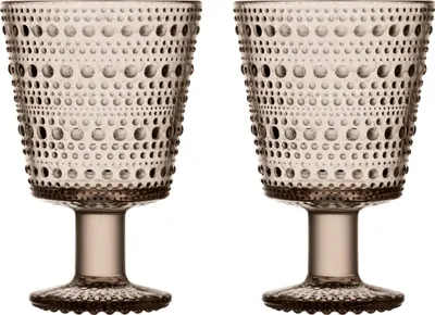 Produktbild von Iittala Kastehelmi Universalglass - 26 cl - Leinen - 2 Stück 1051136