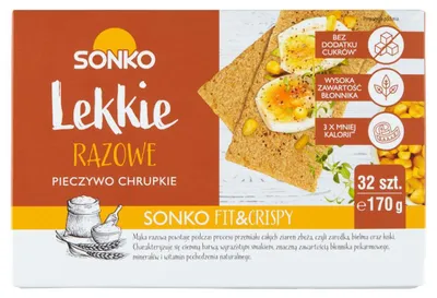 Produktbild von Sonko Leichtes Vollkorn-Knäckebrot 170 g, 32 Stück