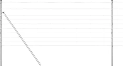 Immagine prodotto di vidaXL Palo di recinzione zincato 50 x 1 m in acciaio